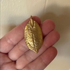 Gold Leaf Pendant